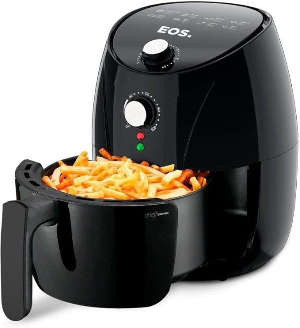 Fritadeira Sem Óleo Air fryer Eos Chef Gourmet 4 Litros Preto Eaf40p 110v